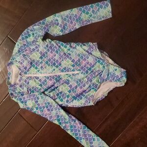 Girls Long Sleeve One Piece Swimsuit nwot